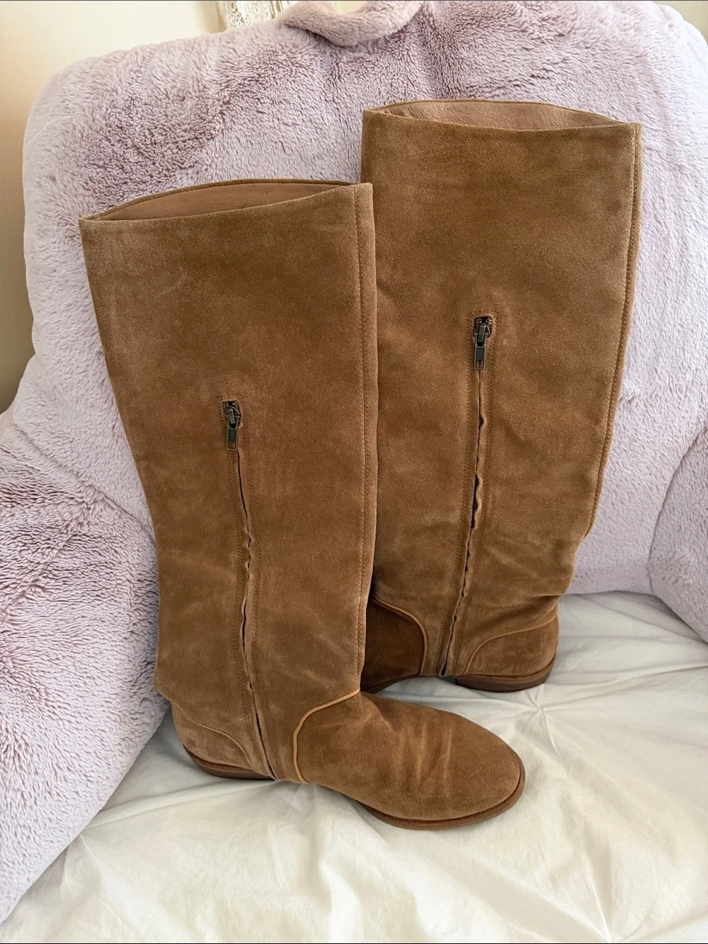 UGG Chestnut Brown Suede Over-the-Knee Boots